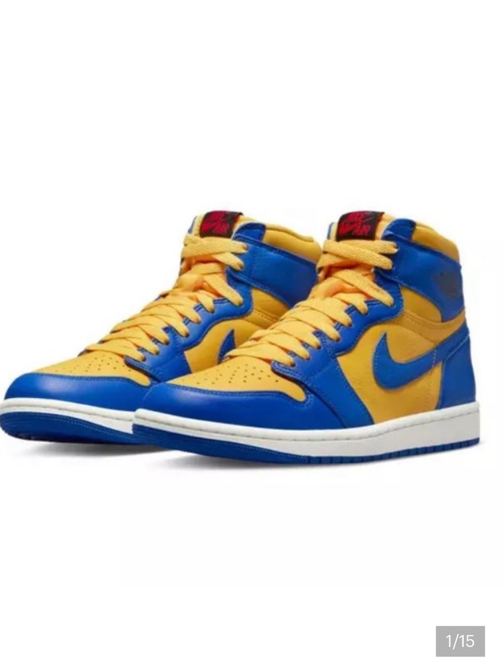 Nike Kids' Retro Jordan High Sneakers in Blue and Yellow